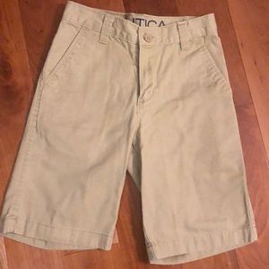 Like New! Boys Nautica Flat Front Khaki Shorts